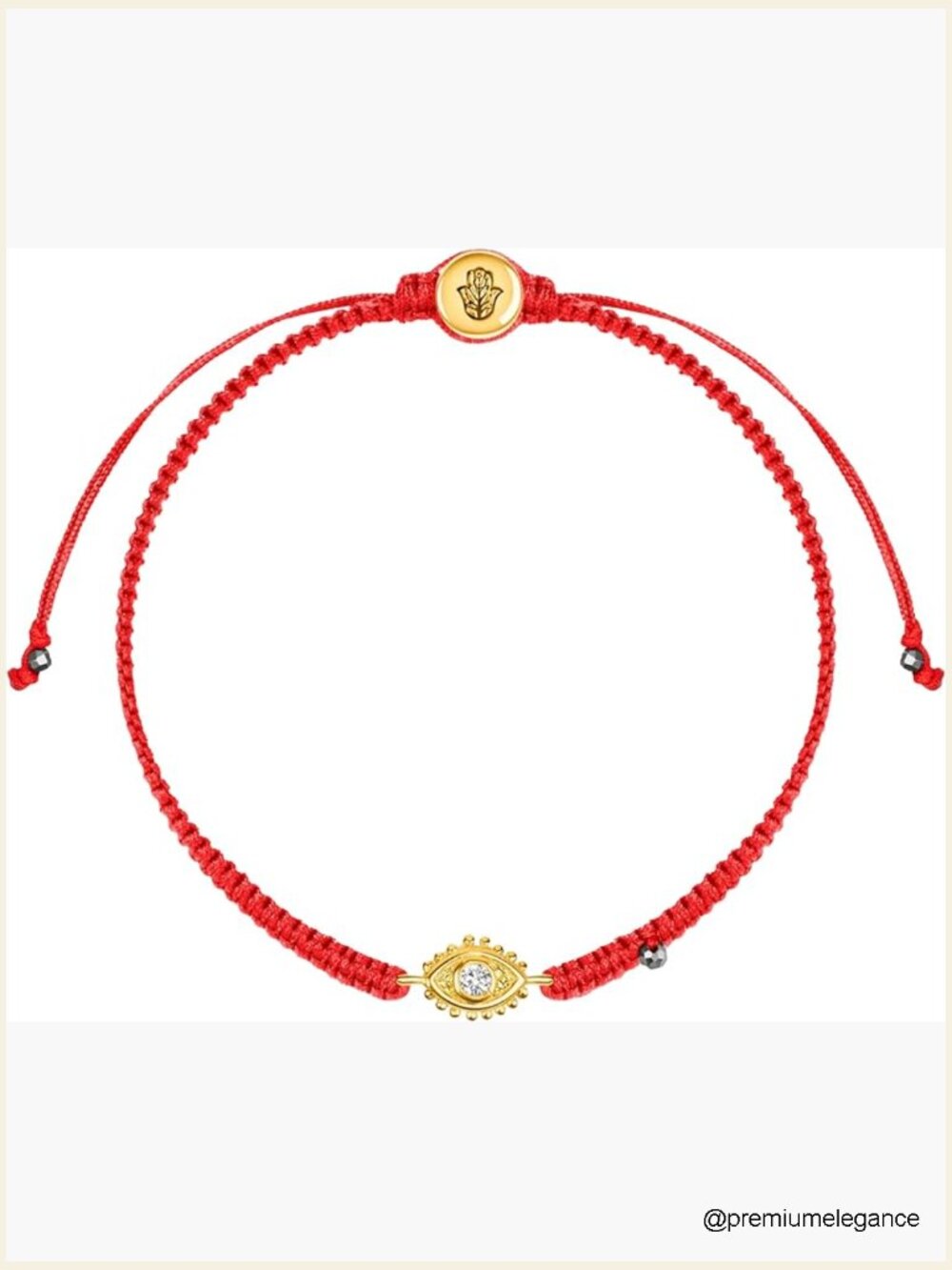 Red String Bracelet Evil Eye Protection Hematite Gemstone Adjustable